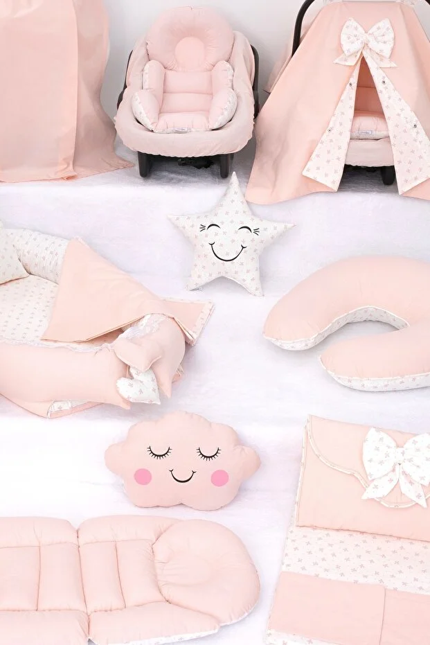 Babynest Puset Örtüsü Alt Açma Emzirme Yastığı Bel Destekli Ana Kucağı Bebek Arabası Minderi-tutmalı